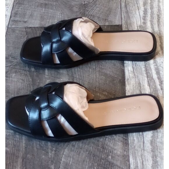 BCBGeneration Women's Size 5M Black Faux Leather Sandals, NWOT - Picture 3 of 6